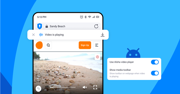 Introducing possibility to manage media files in one click in Aloha on Android