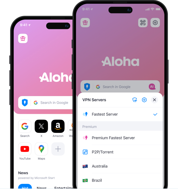 Aloha Browser offers unlimited VPN